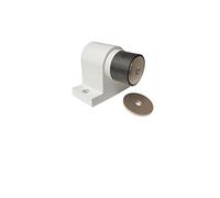 Butoir Au Sol Magnétique COULEUR EPOXY (Blanc,Gris ou Noir) "KLOSE besser" pour Porte Lourde.Tout Inox 304 dans la Masse. - Blanc