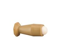 Butoir Balustre, Fixation Au Mur, Plastique, Protection Murale, Arrêt de Porte, Marron Et Beige, Vis Fournie, Dimensions 38x90 mm, Accessoire de Sécurité, Aluminium, THIRARD