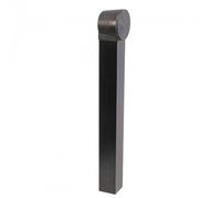 Butoir de portail avec tube noir 9005 - Arréstop noir TIRARD