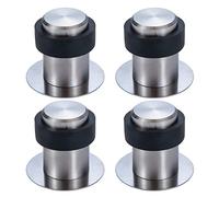Butoir de Porte Adhésif au Sol 4.5 cm en Acier Inox Arrêt de Porte Butée Porte (Lot de 4)