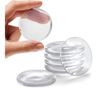 Butoir de porte - Bouclier pare-choc robuste - Ensemble de 6 pare-chocs transparents