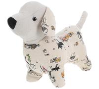 Butoir de Porte Chien Décoratif, Cale-porte Mignonne en Coton Lin | Remplissage Sable Fin Stable, Protège le Mur et Évite les Claquements, Cuisine et Chambre D'garçon et Filles
