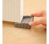 Butoir de porte coupe-vent créatif, cale de porte en plastique finition mate, bloqueur de porte de sécurité pour le bas de la porte, butoir de porte Anti-Collision GRIS