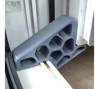Butoir de porte robuste antidérapant, cale de porte de fenêtre de balcon, installation facile pour la maison, le bureau, la salle de bain et la cuisine White