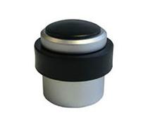 Butoir de sol avec cheville + vis alu BLINDOMAX aspect alu anodisé - Ø37 x H.37 mm - 221