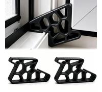Butoirs de Fenêtre Sans Perçage Lot de 2,Cale pour Baie Vitrée, Bloque Fenêtre Ouverte pour Aération,Entrebailleur Fenetre Sans Perçage,Butée Réutilisable pour Maison,Appartement,Bureau et Hôtel，B