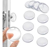 Butoirs en caoutchouc Auto-adhésifs, Butoir de poignée de porte murale le plus fort, Coussin de protection murale rond, Butoir de porte，poignée de porte Porte de protection Auto-adhésif, 10 PCs