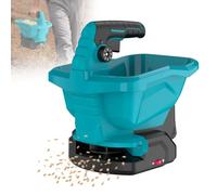 buusace Épandeur d'engrais sans fil pour batterie Makita 18 V, 3,3 l, 6 vitesses, 8 niveaux de diffusion, angle de diffusion de 105 à 140° réglable (sans batterie) (A)