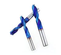 BUUV Forets en carbure de tungstène HRC65 °, forets à métal for Le Travail des métaux Super durs, Tour CNC, Outils de perçage en Acier 0.5-20.0mm(9.0mm)