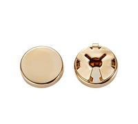 Buwei 1 paire de boutons de manchette ronde en laiton pour la chemise formelle de mariage pour hommes