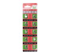Buwei 10 pièces Montre Pile Bouton AG4 377A 377 LR626 SR626SW SR66 LR66 Piles Bouton Jouets caméra à Distance