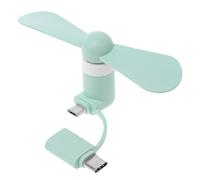 Buwei 2in1 Type C Micro USB Mini Ventilateur Refroidisseur pour téléphone Portable Samsung Xiaomi Huawei HTC
