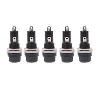 Buwei 5 pièces Porte-fusible de châssis à Montage sur Panneau pour fusibles en Verre 5x20mm 10A 250V