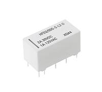 Buwei Relais de Verrouillage bistable à Bobine 5V DPDT 2A 30VDC 1A 125VAC HFD2 / 005-S-L2-D Vraiment