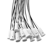 BuxiuGK 20 Pièces G4 Ampoule Titulaire 20cm,G4 Lampe Base En Plastique Titulaire 12V G4 Douilles Halogène pour lampes à quartz, lampes halogènes, lampes LED