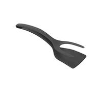 BUXTOM Spatule à œufs, Pince à Omelette en Nylon 2 en 1, Tourne-œufs au Plat à Double poignée, spatule à Pince et à Rabat, Outil de Cuisine Polyvalent pour Omelette, crêpes, Steak, Poisson et œufs