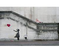 Buyartforless Poster imprimé gi There Is Always Hope, Balloon Girl » de Banksy 91,4 x 61 cm, décoration murale imprimée en 12 couleurs sur papier gi brillant, fabriqué aux États-Unis