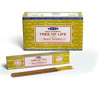Buycrafty Satya Nag Champa Boîte de 12 boîtes de bâtons d'encens Arbre de Vie 180 g