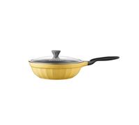 Buydeem Poêle antiadhésive en aluminium, 30 cm, modèle CP102, couleur jaune