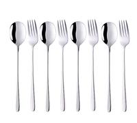 Buyer Star 4 set Cuillère et fourchette 8 pièces acier inoxydable Cuillères à soupe Fourchette à dîner