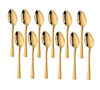 Buyer Star Cuillères à café en Or, Acier Inoxydable Petite Cuillere Mini Cuillere pour crème glacée au Chocolat Chaud Espresso thé Dessert, 14 cm 5,63 Pouces (Paquet de 12)