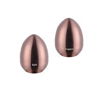 Buyer Star Saleros Para Cocina Modernos Lot de 2 shakers à épices en acier inoxydable et métal pour salière et poivrière