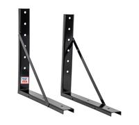 Buyers Products 1701016 Formed Welded Black Steel Mounting Brackets for Underbody Truck Tool Box, Set of 2, 24 x 24, Corrosion Resistant With Universal Hole Pattern For Quick And Easy Mounting