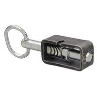 Buyers Products B2598LP Ensemble de loquet à Ressort à souder de 1,6 cm avec Tube uni et Piston étendu de 3,3 cm, Broche traitée thermiquement, loquet de Portail Utilitaire, loquet de remorque