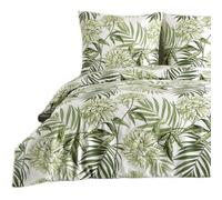 Buymax® Housse de Couette 2 Pièces 155x220 cm 100% Coton - Parure de lit Renforcé avec 1 Taie d’Oreiller 80x80 cm, Fermeture Éclair, Certifiée Oeko-TEX