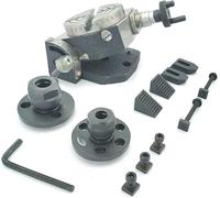 Buyohlic Fraiseuse de table rotative (80 mm inclinable, pince ER16 et 20 et kit de serrage M6)