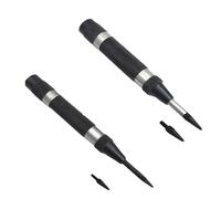 Buyohlic Poinçon central automatique avec pointe remplaçable en acier trempé avec pointe supplémentaire (lot des deux)