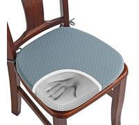 BUYUE Coussin de Chaise en Mousse à Mémoire de Forme de Luxe 1 Pack, Coussin de Salle à Manger en Forme de U de 40 cm en Jacquard Confortable, Coussin de Chaise de Cuisine Détachable et Antidérapant