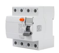 BuyW isjoncteur Différentiel 40A AC400V Disjoncteurs Électriques avec Protection Contre, Interrupteur Différentiel 40A type A Montage DIN pour Industriel (GYL10-4P-40A-0.03A)
