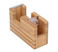 BuyW istributeur de Ruban Adhésif en Bois, Mini Dévidoir de Scotch de Bureau Support de Coupe Ruban en Bois à Base de Rouleau Adhésif