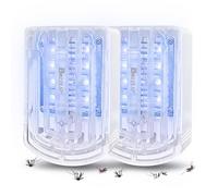 Buzzeap Anti Moustiques Electrique, 2 Pièces Tueur Lampe UV, Prise Anti-Moustiques Électrique, Piège à Mouches Intérieur, Attrape pour Mouches, Insectes, Mites