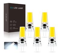 BV mpoule LED G4 5W Éq.40W 450lm Cool White 6000°K DC12-24V Dimmable Sans Scintillement 5 Pièces Pour Plafonnier/Spot
