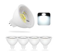 BV mpoule LED GU5.3 MR16 7W Dimmable AC190-260V 650LM Cool White 6500K Lot de 5 CE/RoHS Éq.50W halogènes