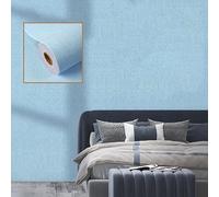 BVCL Papier Peint Isolant Thermique Autocollant, Imperméable et Résistant à l'humidité, Mousse de 5 mm pour Meubles Décoration Murale Recouvrement(Blue,50cmx40m)
