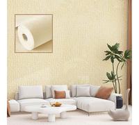 BVCL Papier Peint Isolant Thermique Autocollant, Imperméable et Résistant à l'humidité, Mousse de 5 mm pour Meubles Décoration Murale Recouvrement(Yellow,50cmx5m)