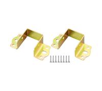 Bvdfgk 2x Charnières de Fixation Robustes pour Têtes de Lit Superposées, avec Vis, Supports et Fixations pour Cadre de Lit, or