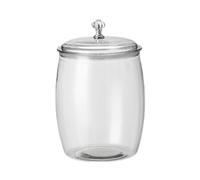 Bvdfgk Alimentaire Transparent avec Couvercle Hermétique, Idéal pour Conserver Les En-cas, Les Céréales, Le Thé et Le Café, Finition Lisse, 2 L