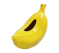 Bvdfgk Boîte Distributrice de Mouchoirs En Porcelaine En Forme de Banane, avec Couvercle Décoratif pour Toilettes, Hôtels, Bureaux.