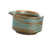 Bvdfgk Bol à Matcha En Porcelaine avec Bec Verseur, Bol à Mélanger Fait Main pour Les Cérémonies Du Thé Japonaises, Idéal Comme Cadeau, pour, Bleu