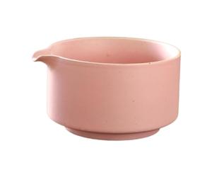 Bvdfgk Bol à Matcha En Porcelaine avec Bec Verseur, Bol à Mélanger Fait Main pour Les Cérémonies Du Thé Japonaises, Idéal Comme Cadeau, pour, ROSE