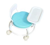 Bvdfgk Chaise de Salle à Manger pour Enfants, Table à Manger, Plateau Amovible, Chaise Souple, Confortable, Stable pour Tout-Petits, Bleu