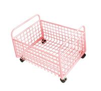 Bvdfgk Chariot de Rangement à Roulettes Robuste, à Placer sous Un Bureau, avec Panier de Rangement pour Livres, Magazines et Autres Petits Objets, 38 cm x 25 cm x 26 cm
