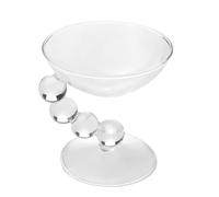 Bvdfgk Coupe à Dessert En Verre Décorative, Récipient à Glace pour Bonbons, Coupes Glacées, Amuse-gueules, Fêtes et Mariages, Clair