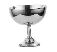 Bvdfgk Coupe à Glace, Bol à Dessert, élégante Coupe Décorative Multifonctionnelle En Acier Inoxydable avec Fourchette pour Desserts, Salades, Fruits et Amuse, 11cmx10.5cmx6cm