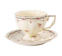 Bvdfgk Ensemble Tasse et Soucoupe En Céramique : Un Cadeau élégant pour Les Fêtes.