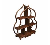 Bvdfgk Étagère d'Exposition pour Rangement Organisateur Présentoir à Plantes Support pour Objets Précieux en Bois Solide avec Base Épaisse Adaptée au Salon, Grand Modèle, Tout Est Accomplissement